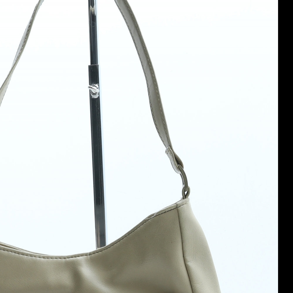 BHS Womens Beige Polyurethane Top Handle Bag Size Medium