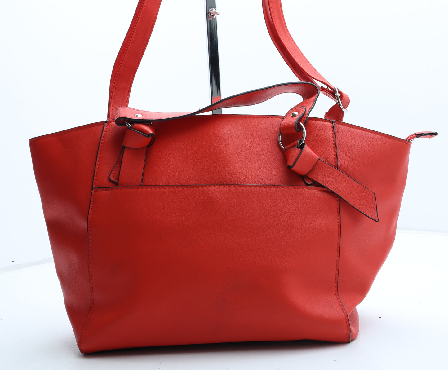 Atmosphere Womens Red Polyurethane Tote Size Large