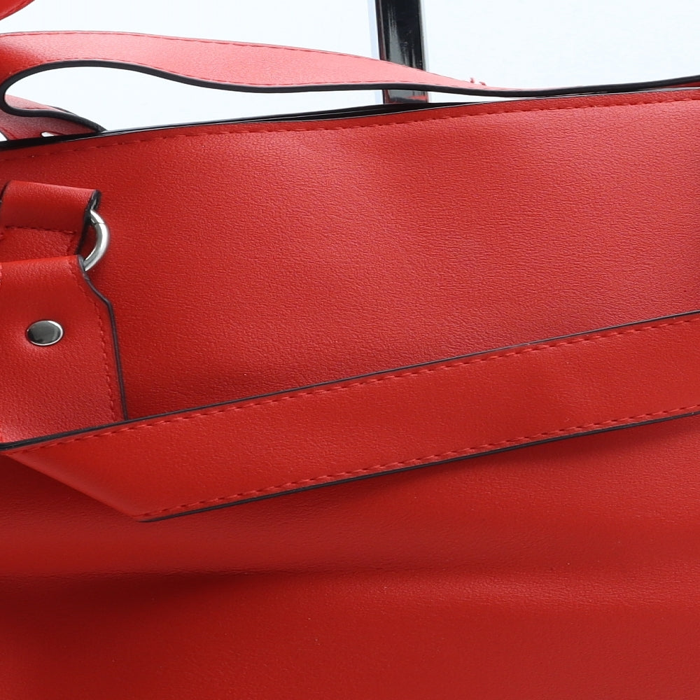 Atmosphere Womens Red Polyurethane Tote Size Large
