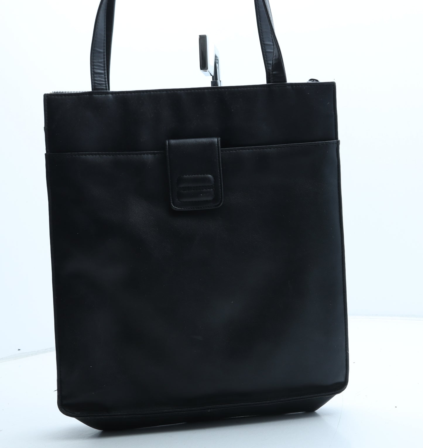 Marks and Spencer Womens Black Polyurethane Tote Size Medium