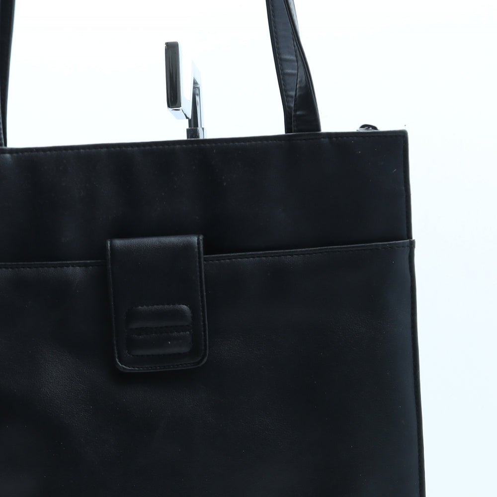 Marks and Spencer Womens Black Polyurethane Tote Size Medium