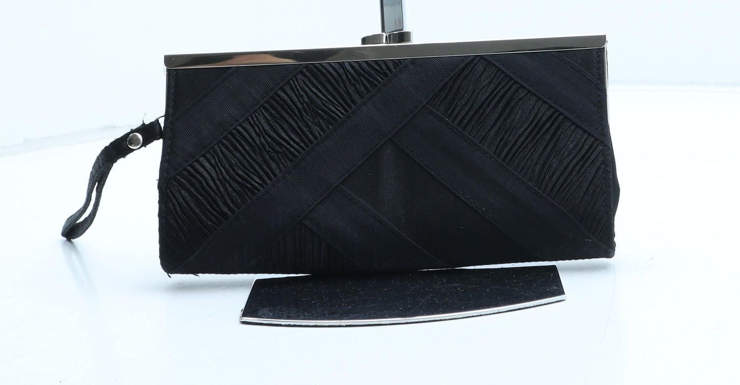New Look Womens Black Polyester Clutch Size Small - Textured
