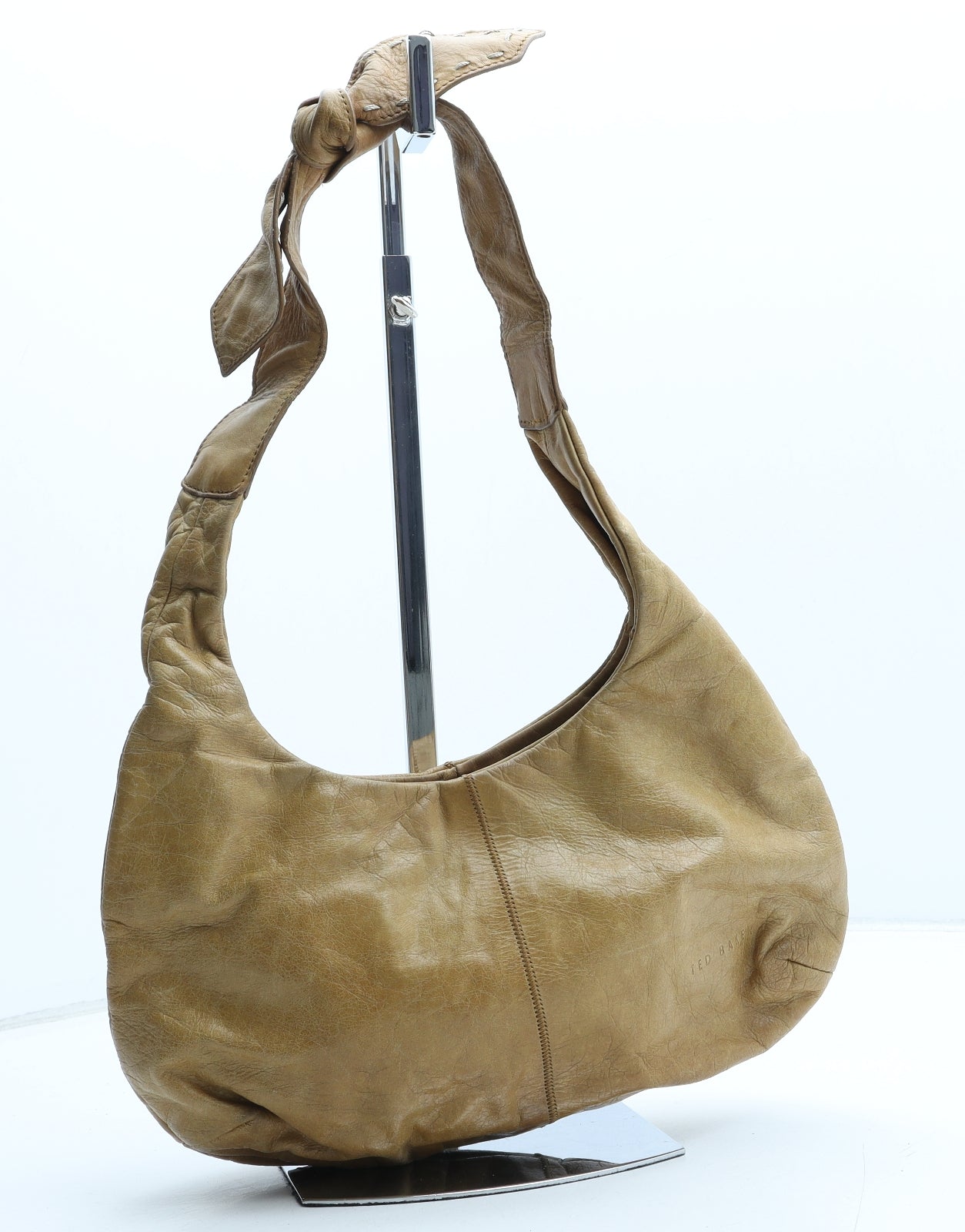 Ted Baker Womens Yellow Leather Shoulder Bag Size Medium
