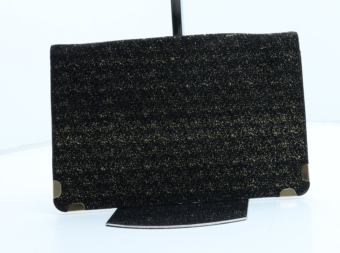 New Look Womens Black Polyester Clutch Size Medium