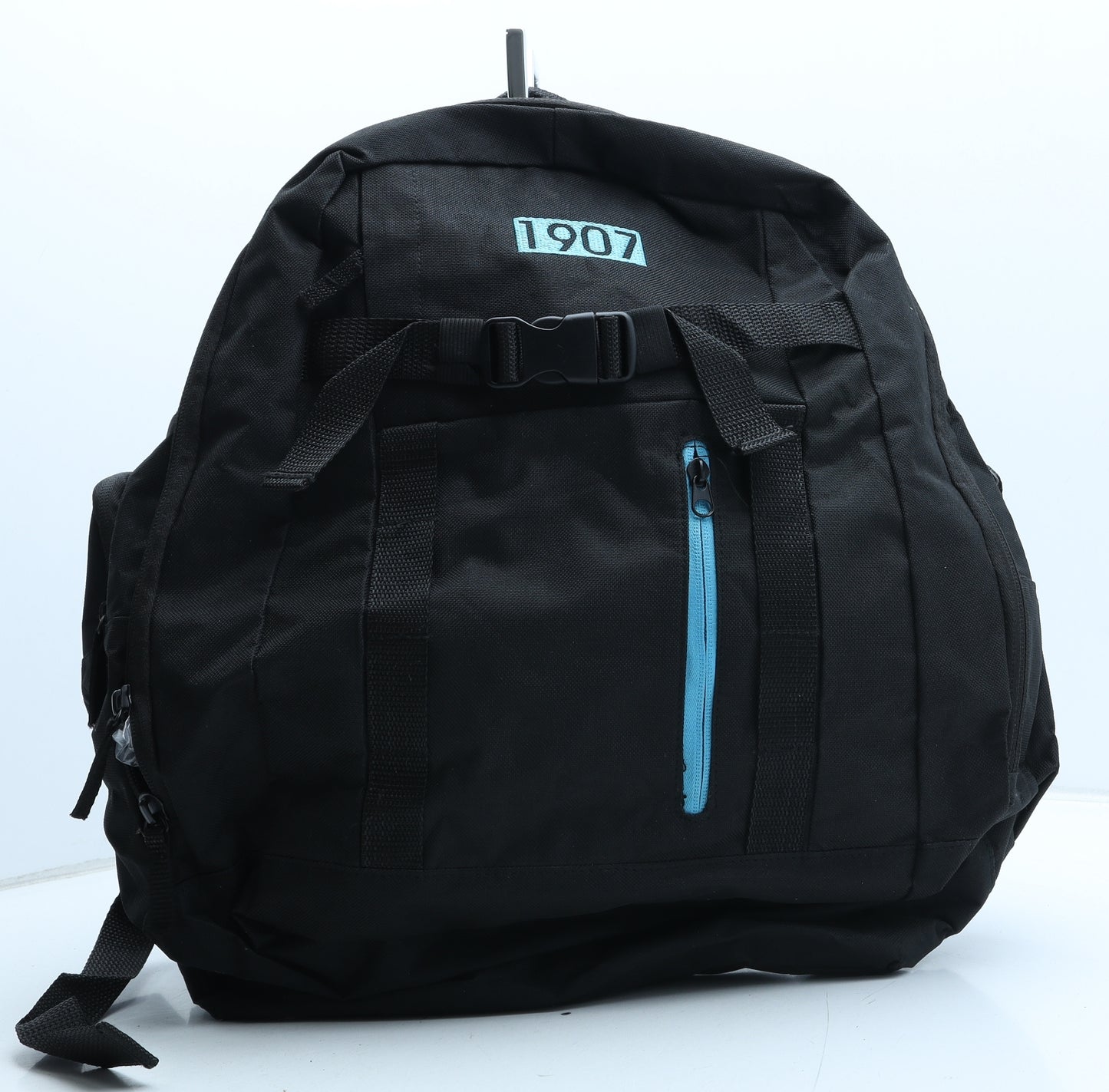 1907 Mens Black Polyester Backpack Size Large