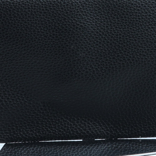 Preworn Womens Black Polyurethane Clutch Size Small