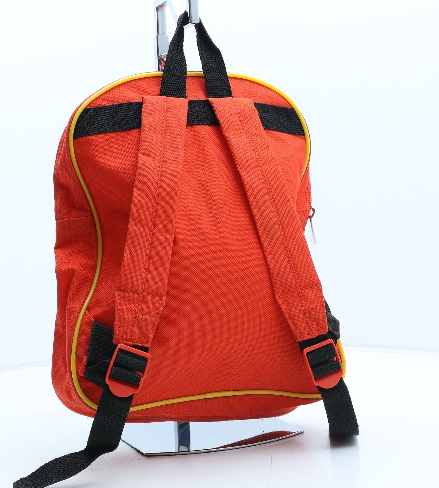 Fireman Sam Boys Red Geometric Polyester Backpack Size Medium Zip