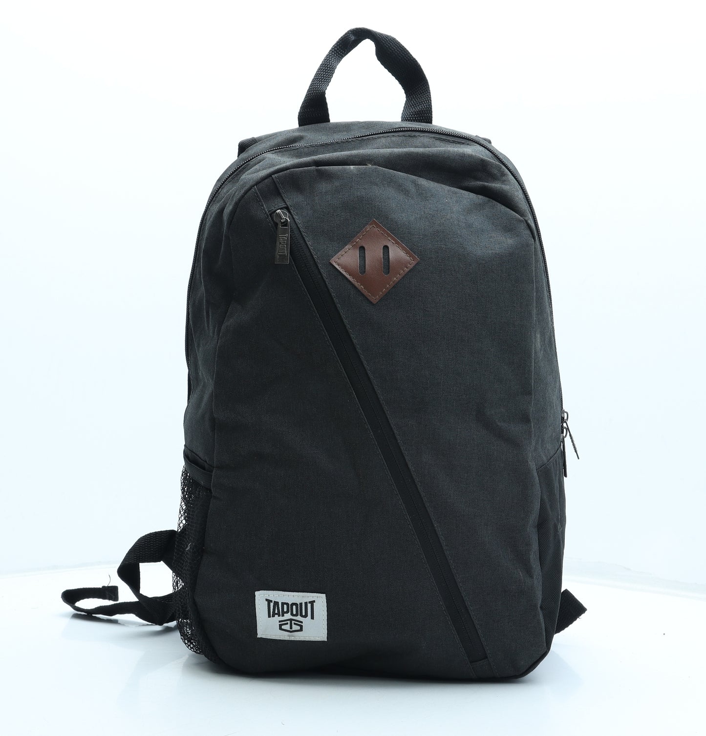 Tapout Mens Grey Polyester Backpack Size Medium