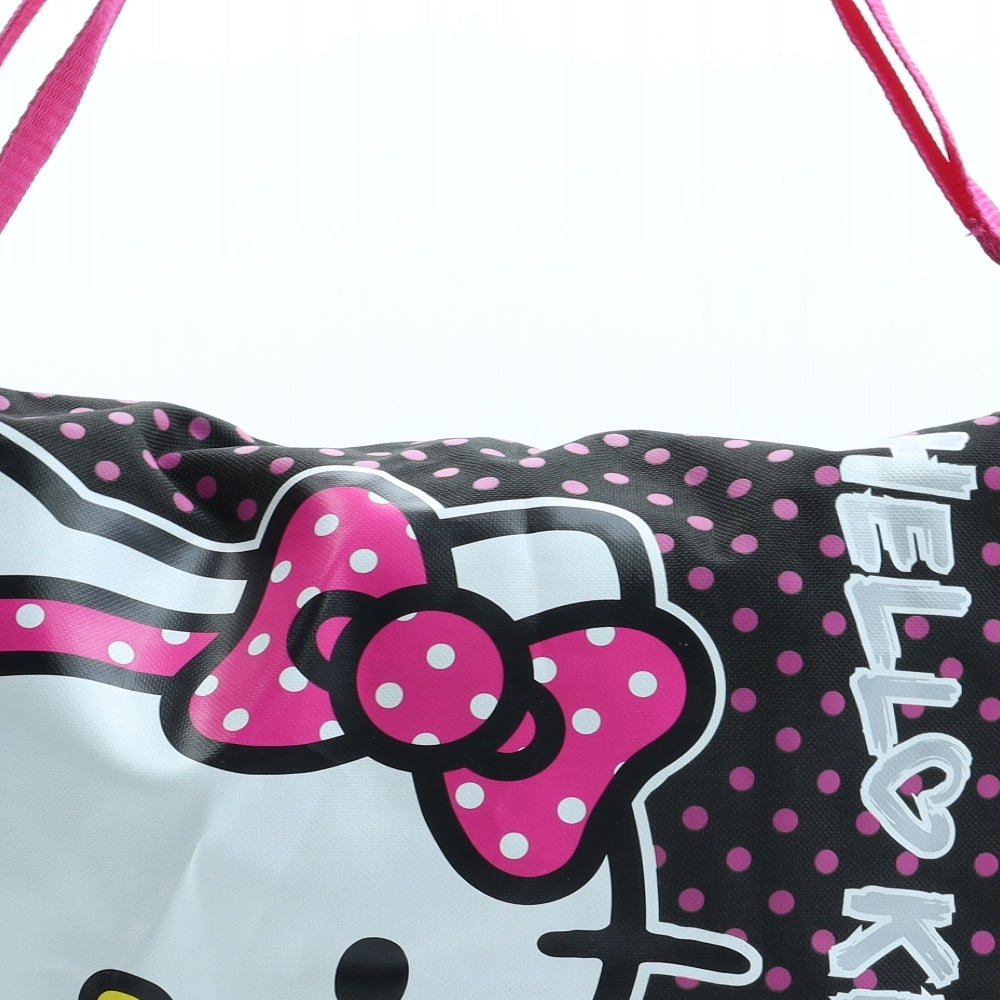 Hello Kitty Girls Black Polyester Crossbody Size Medium Hook & Loop - Hello Kitty