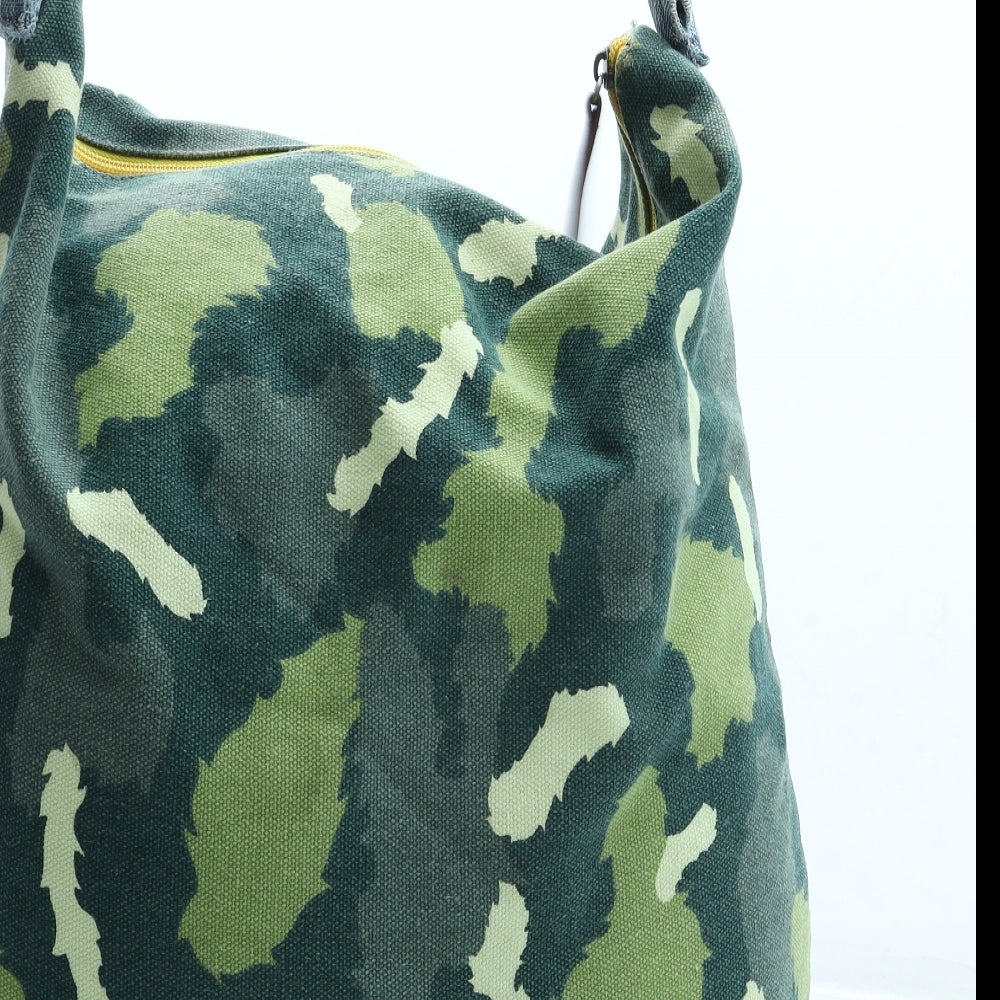 Firetrap Womens Green Camouflage Polyester Crossbody Size Medium