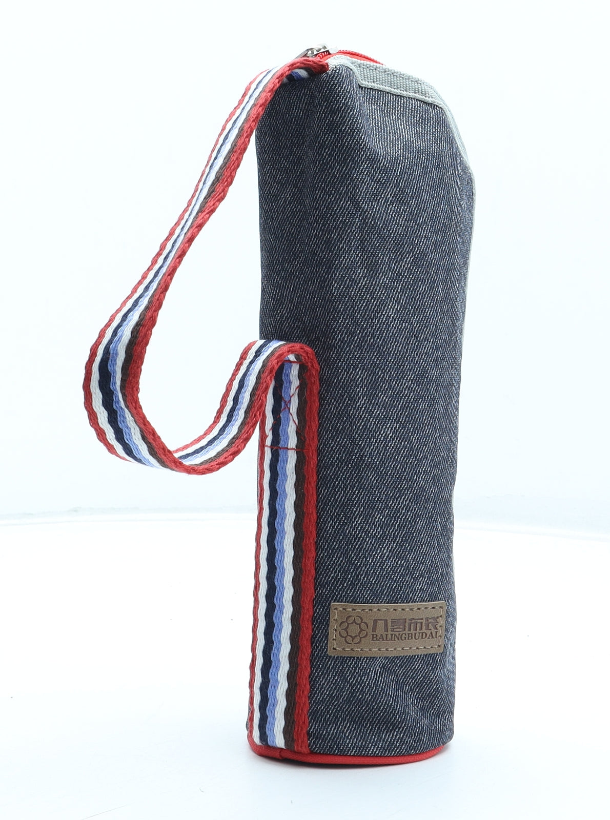 Baling Budai Womens Blue Cotton Top Handle Bag Size Small