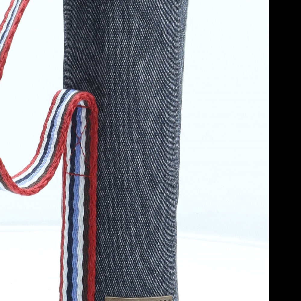 Baling Budai Womens Blue Cotton Top Handle Bag Size Small