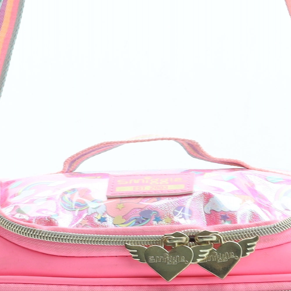 Smiggle Girls Multicoloured Geometric PVC Crossbody Size Small Zip - Unicorn Festival