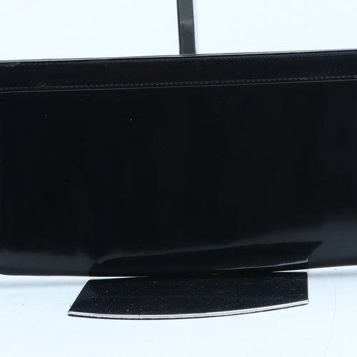 Preworn Womens Black Polyurethane Clutch Size Medium