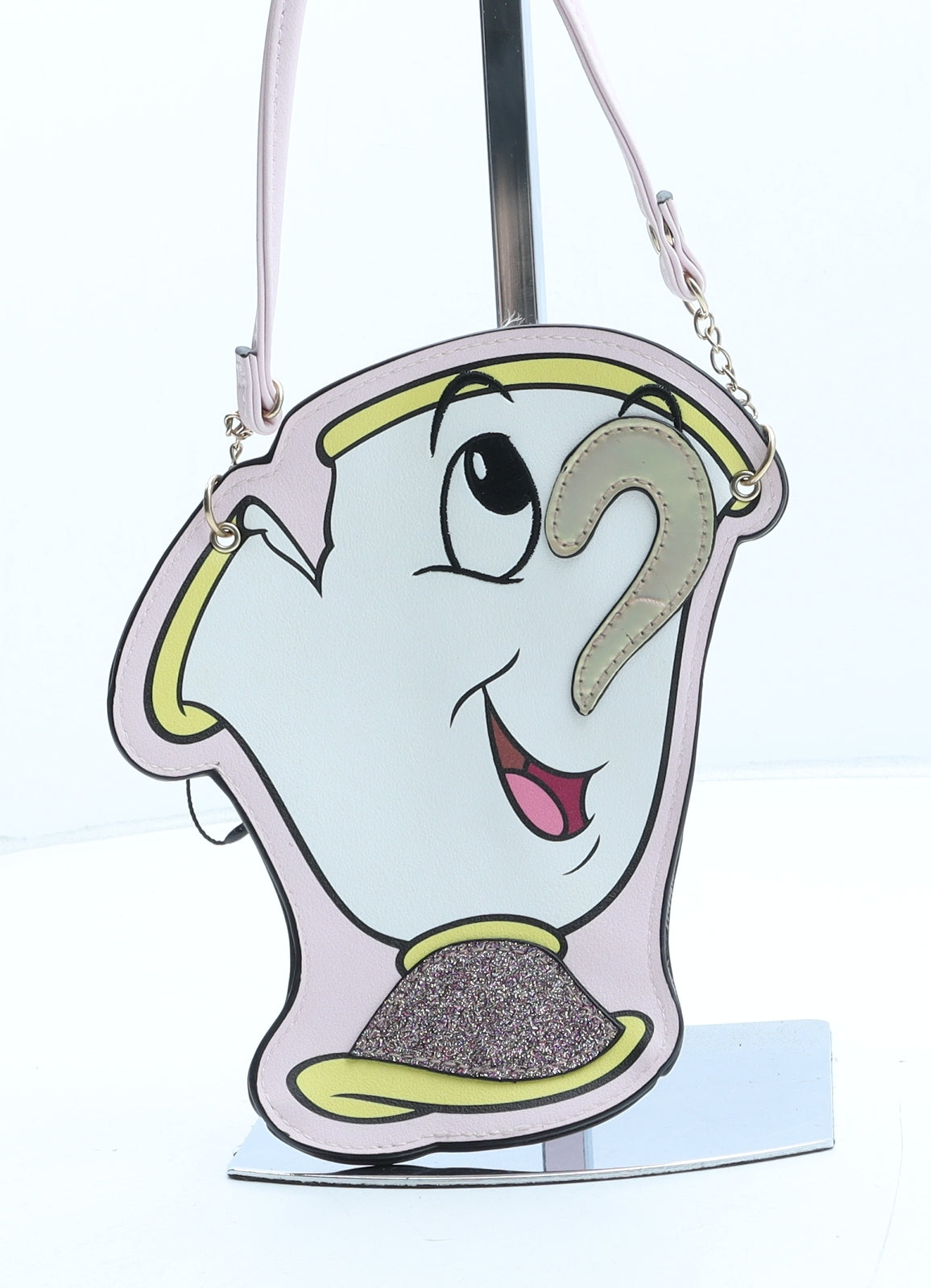 Primark Womens Pink Polyurethane Crossbody Size Small - Chip. Beauty And The Beast