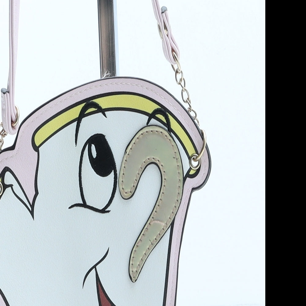 Primark Womens Pink Polyurethane Crossbody Size Small - Chip. Beauty And The Beast