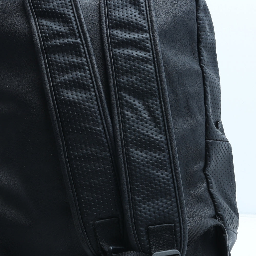 Firetrap Mens Black Polyurethane Backpack Size Large