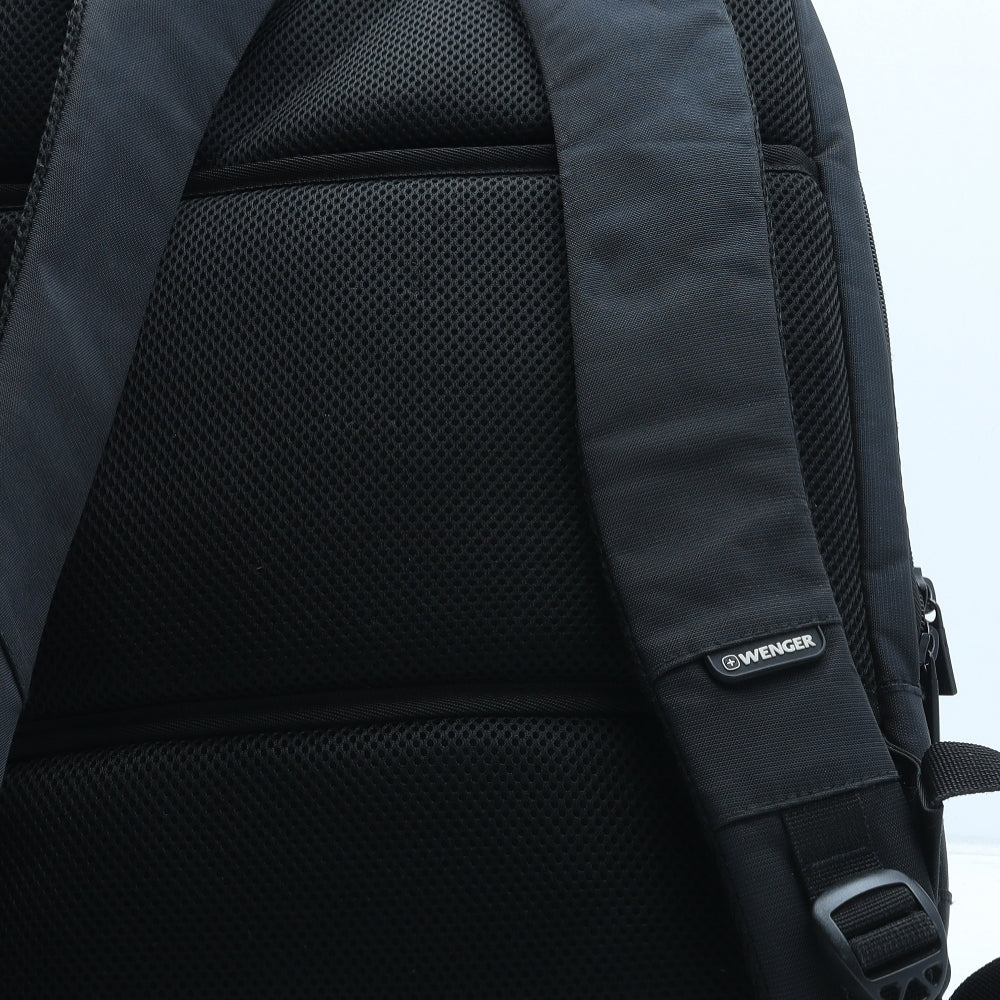 Wenger Mens Black Polyester Backpack Size Large