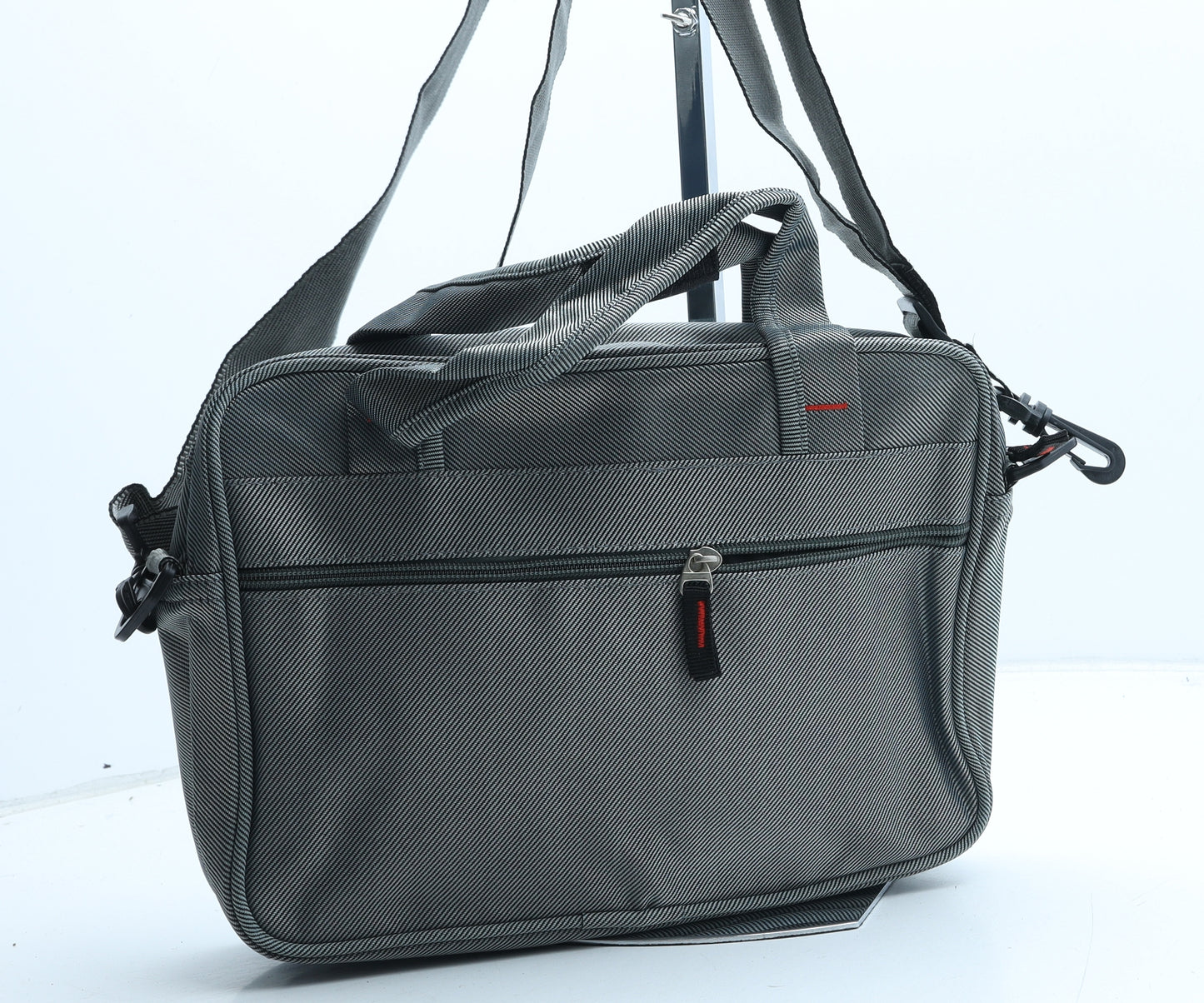 Lu Dong Hao Mens Grey Polyester Crossbody Size Medium
