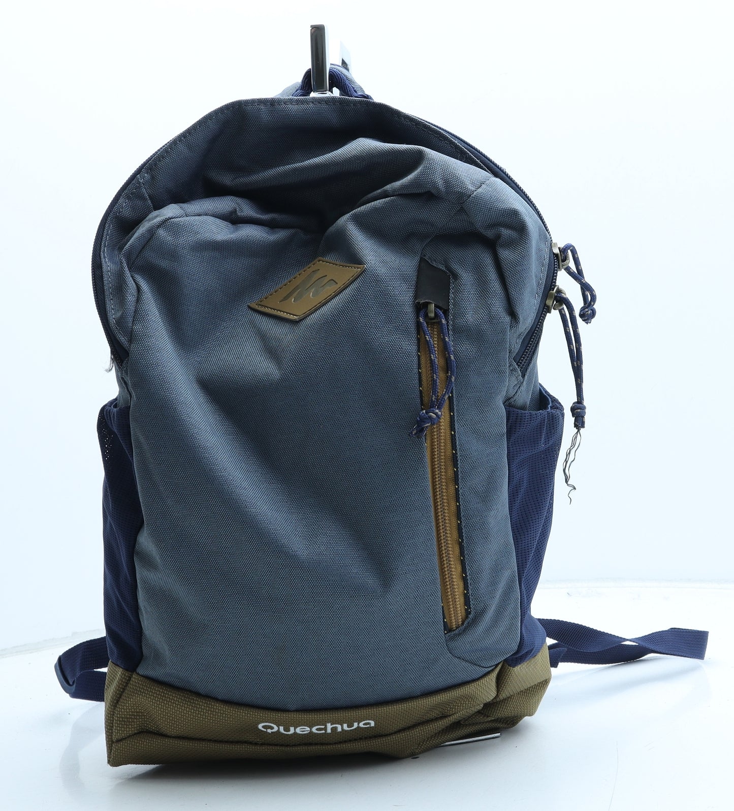 DECATHLON Boys Blue Polyester Backpack Size Medium Zip