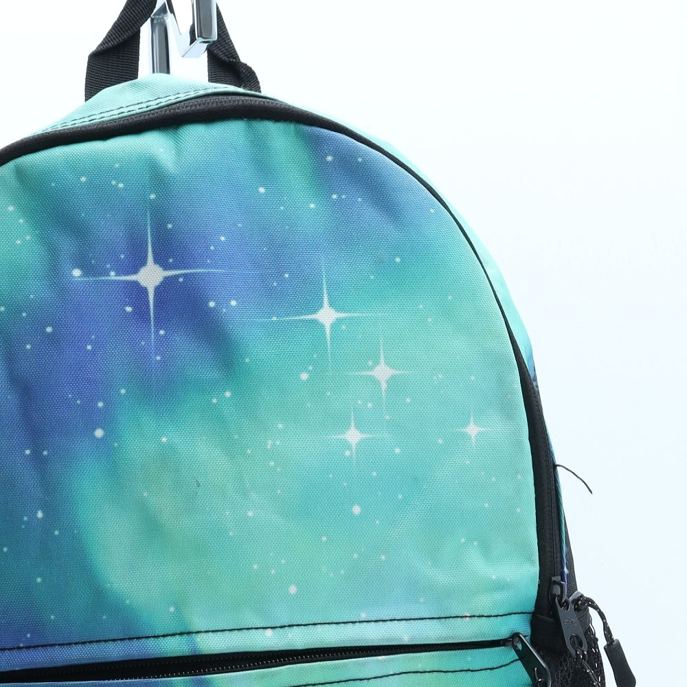 Hot Tuna Boys Green Geometric Polyester Backpack Size Medium Zip