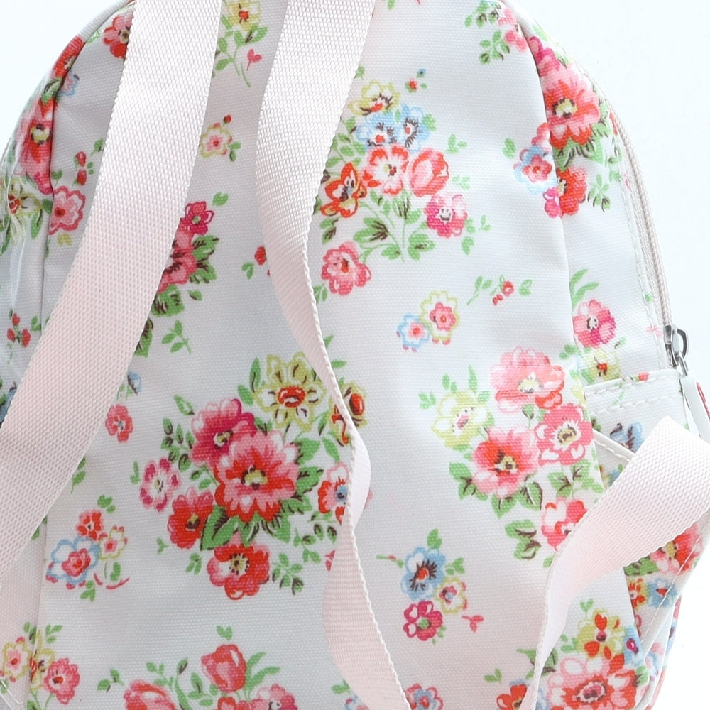 Cath Kidston Girls Beige Floral Polyurethane Backpack Size Small Zip