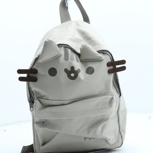 Pusheen Girls Beige Polyester Backpack Size Medium Zip