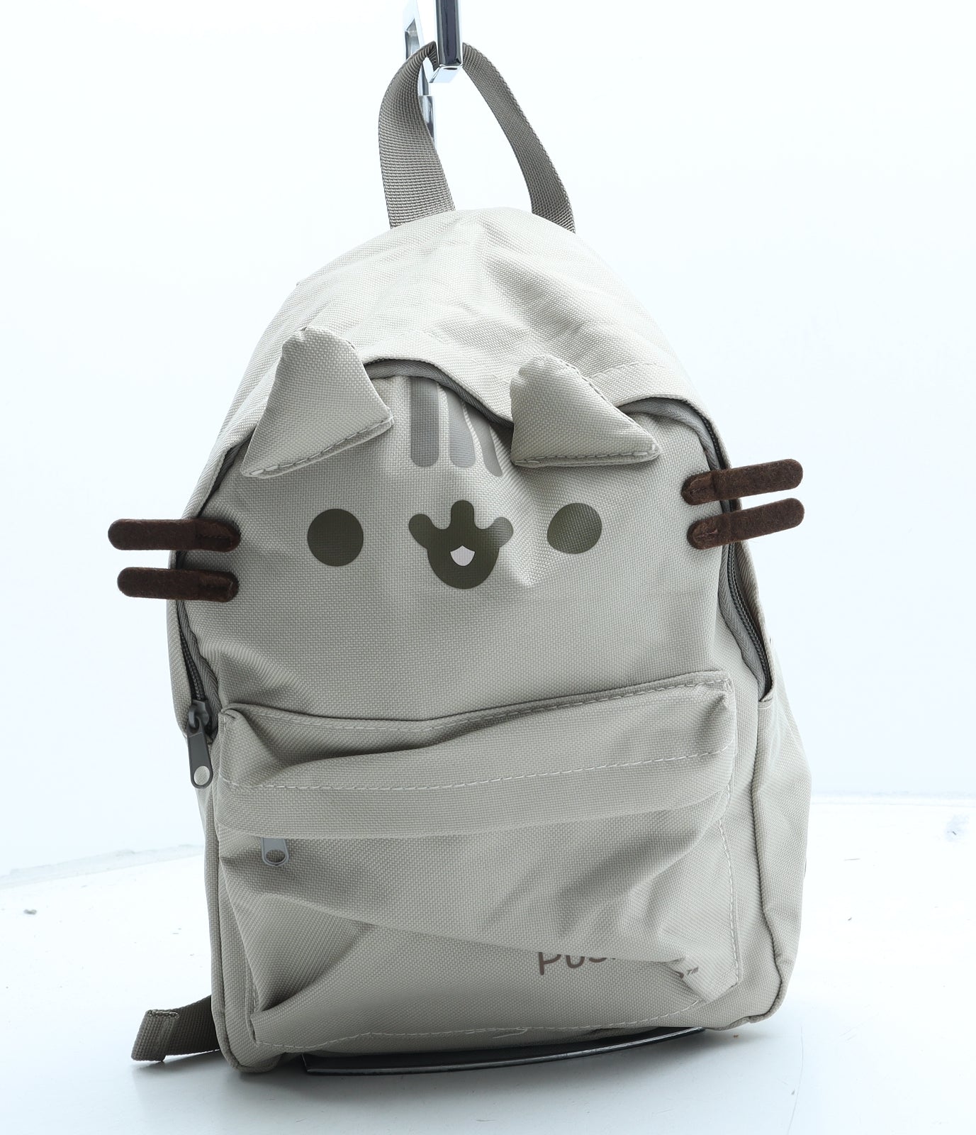 Pusheen Girls Beige Polyester Backpack Size Medium Zip