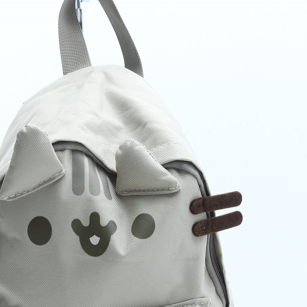 Pusheen Girls Beige Polyester Backpack Size Medium Zip