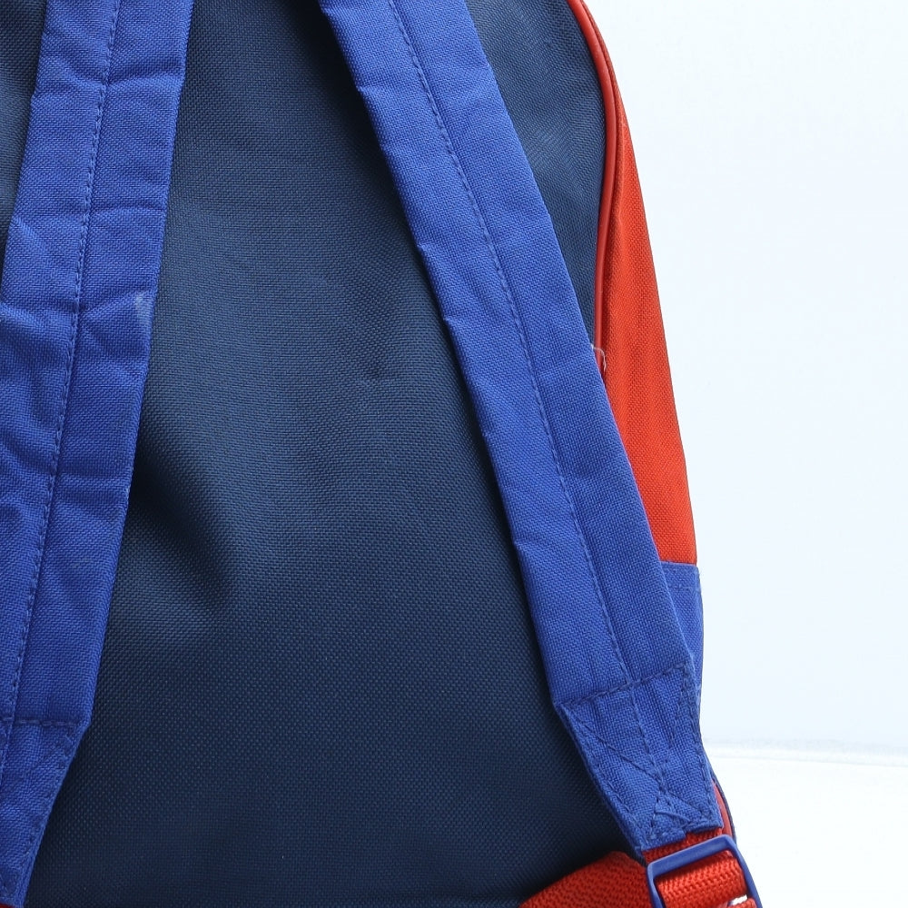 Spiderman Boys Blue Polyester Backpack Size Medium Zip