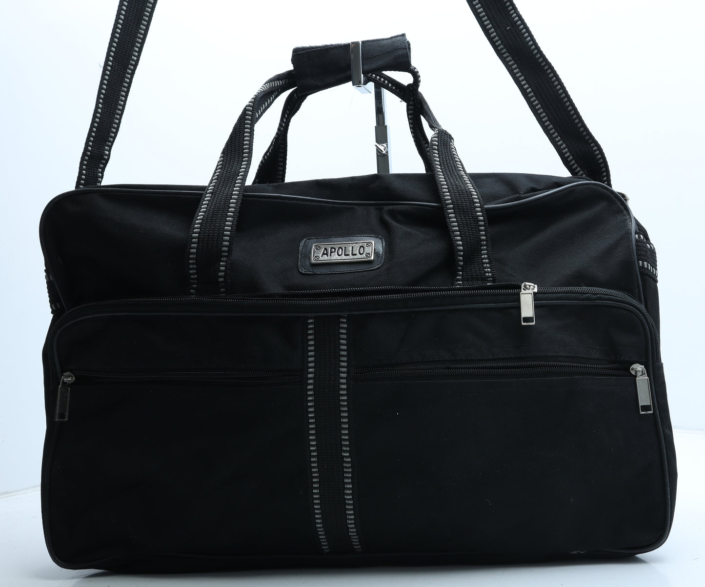 Apollo Mens Black Polyester Crossbody Size Extra Large