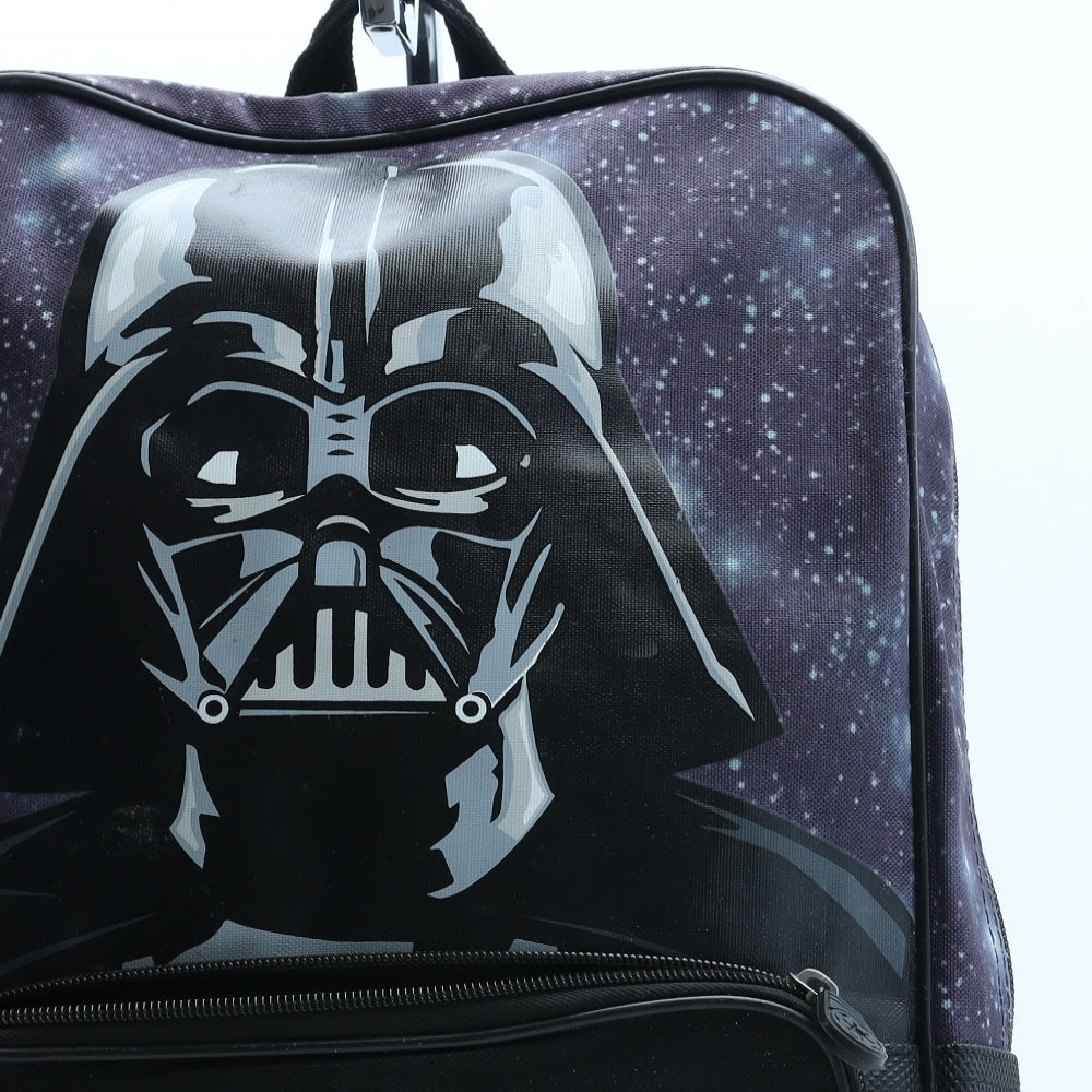 Star Wars Mens Purple Geometric Polyester Backpack Size Medium - Darth Vader