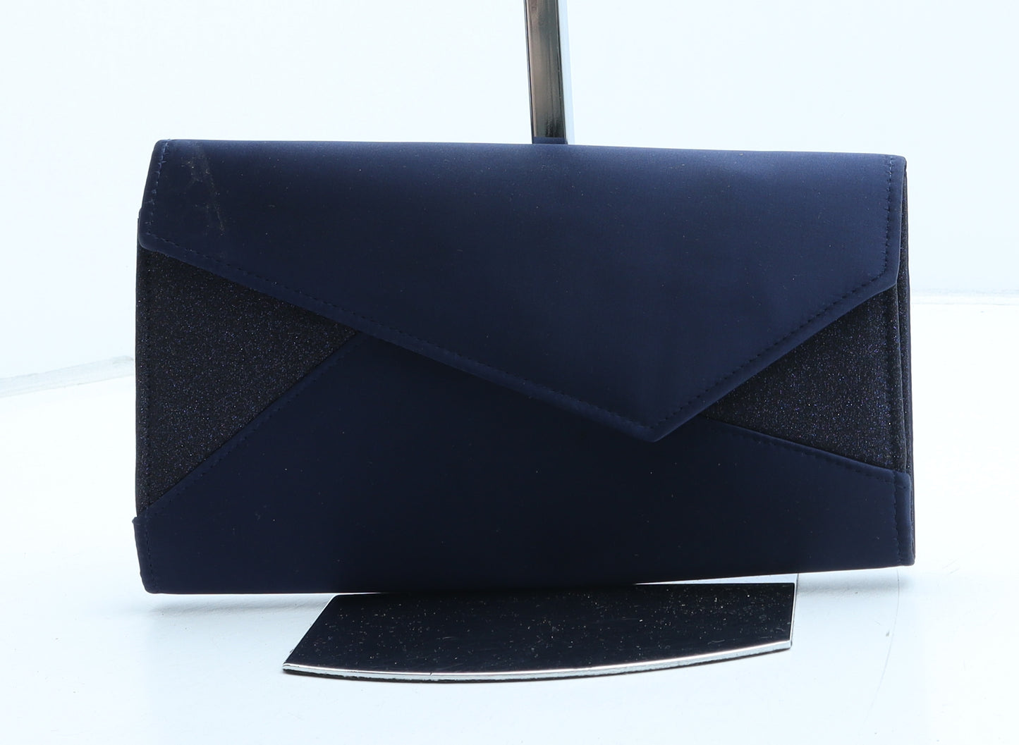 Debut Womens Blue Polyester Clutch Size Small