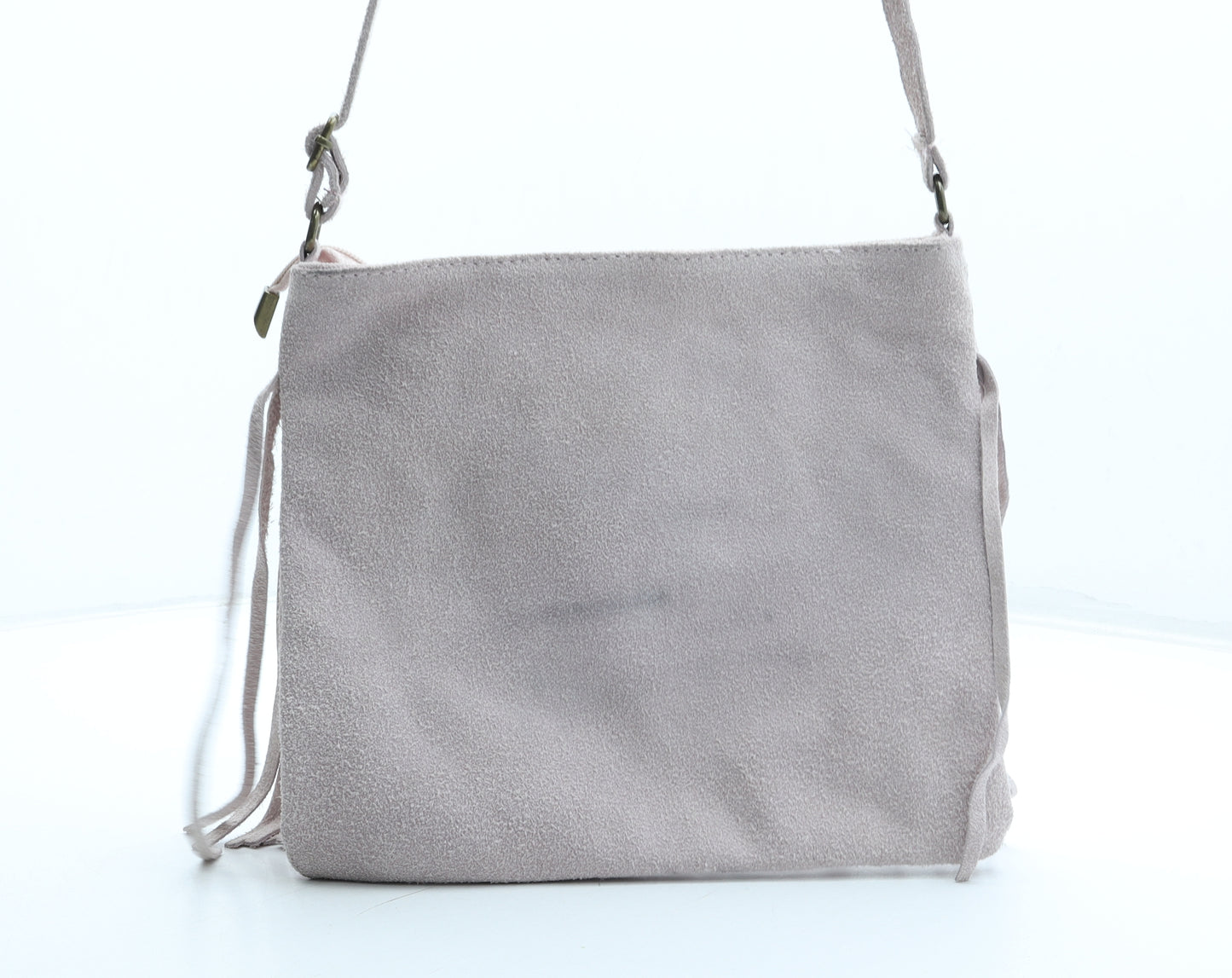 Preworn Womens Pink Leather Shoulder Bag Size Small