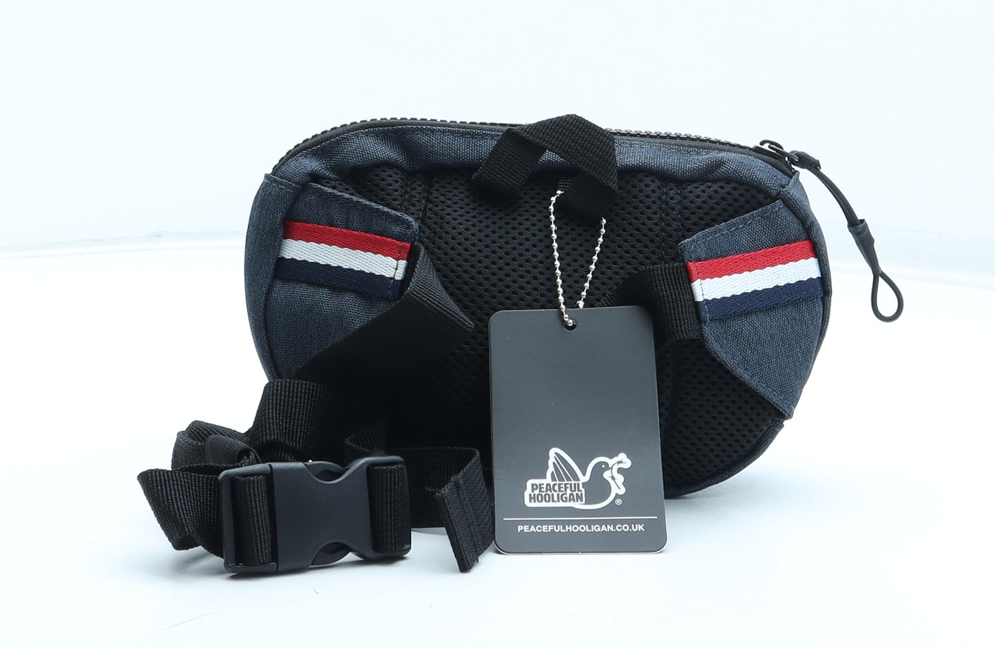 PEACEFUL HOOLIGAN Womens Blue Polyester Belt Bag & Waist Pack Size Small