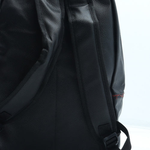 Preworn Womens Black Polyurethane Backpack Size Large - American Flag