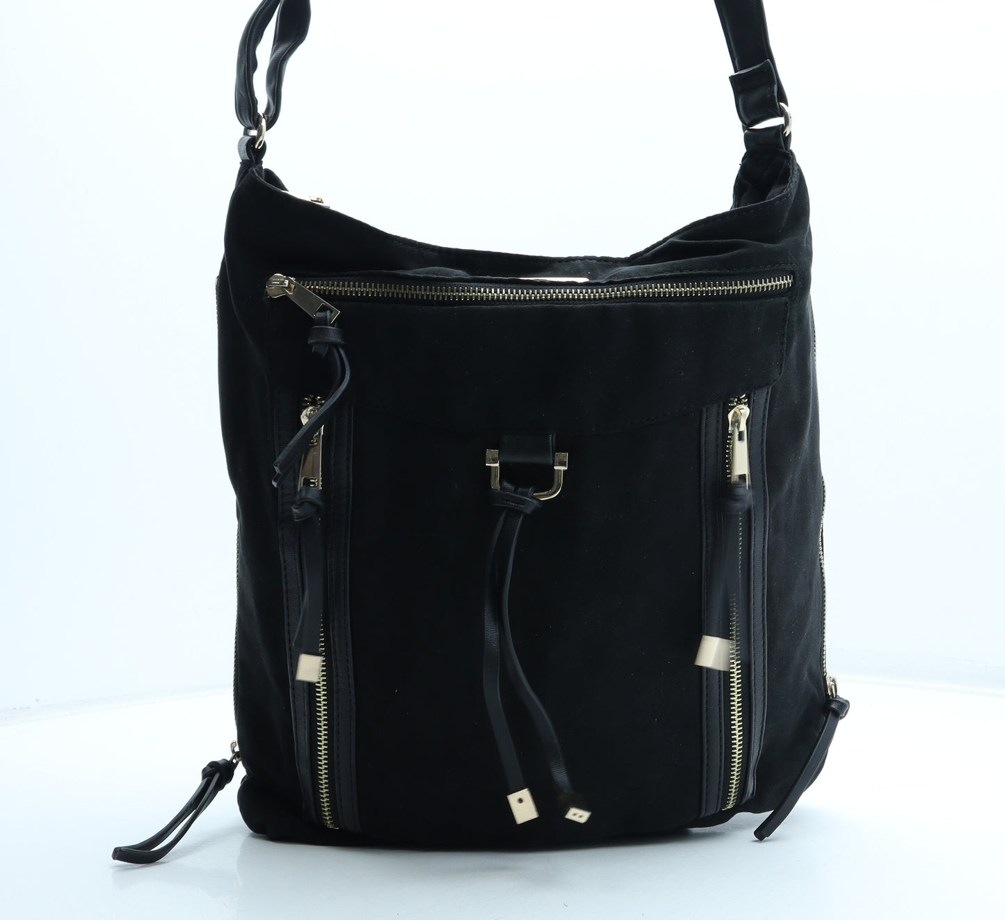 River Island Womens Black Polyester Shoulder Bag Size Medium