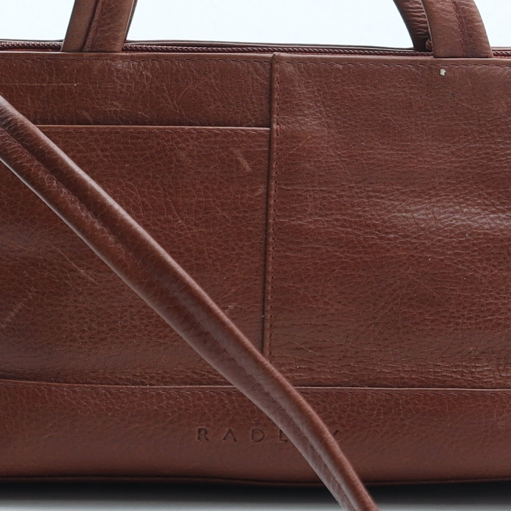 Radley Womens Brown Leather Shoulder Bag Size Small