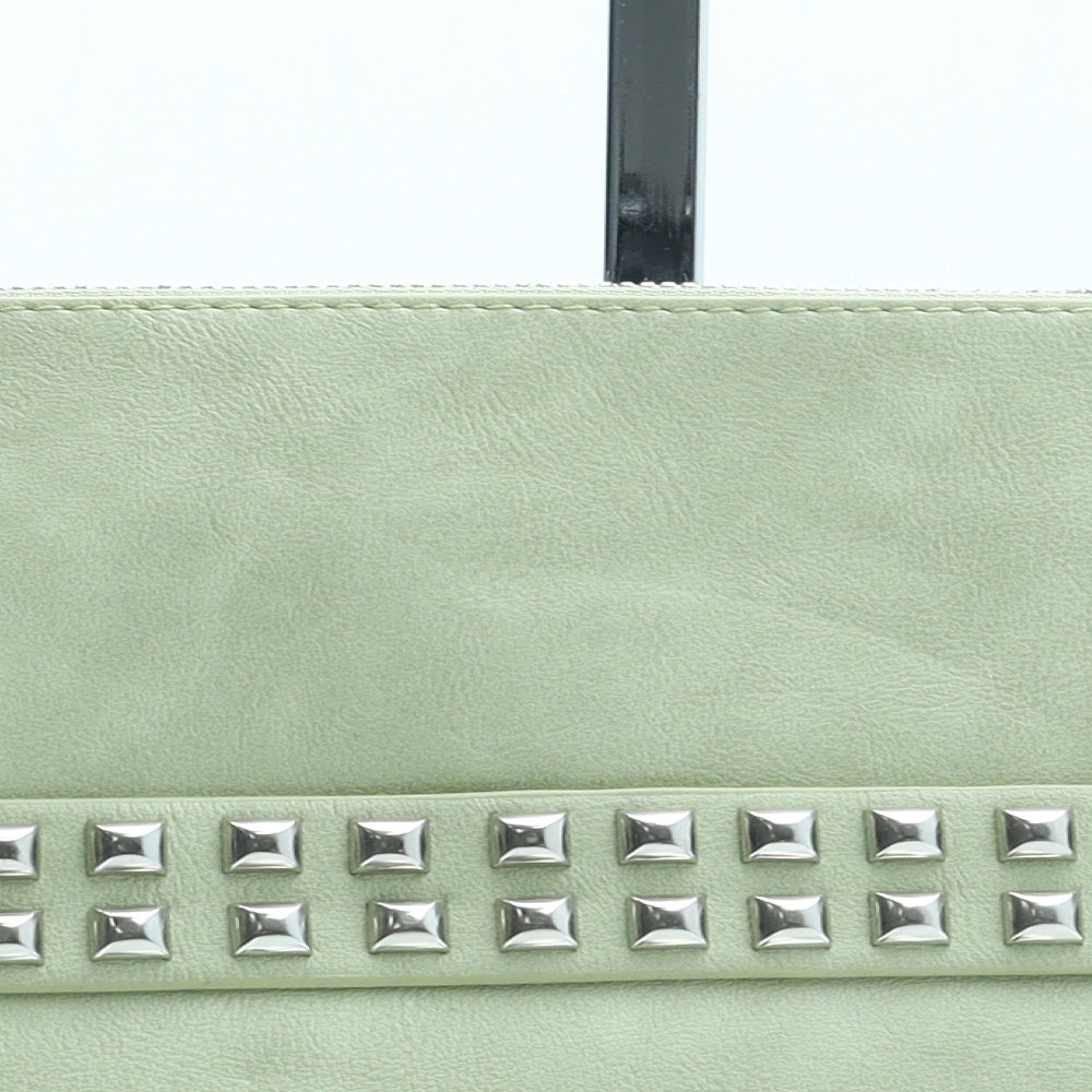 Carlos Womens Green Polyurethane Clutch Size Small