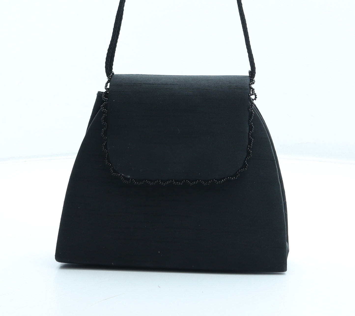 BHS Womens Black Polyester Top Handle Bag Size Small
