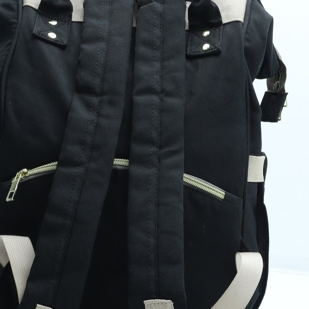 Comfy Degree Mens Black Polyester Backpack Size Medium