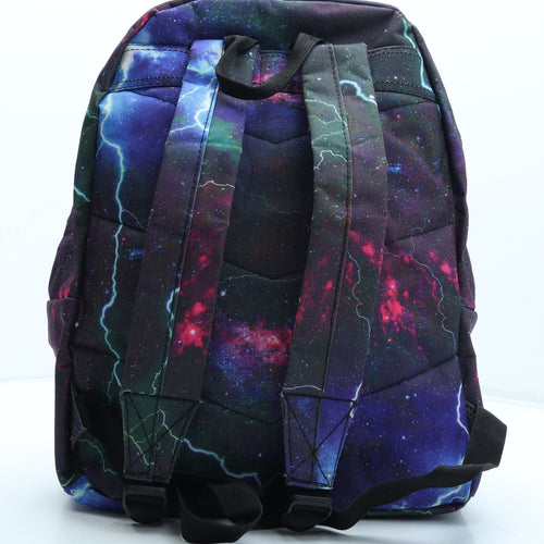 Hype Womens Multicoloured Geometric Polyester Backpack Size Large - Storm