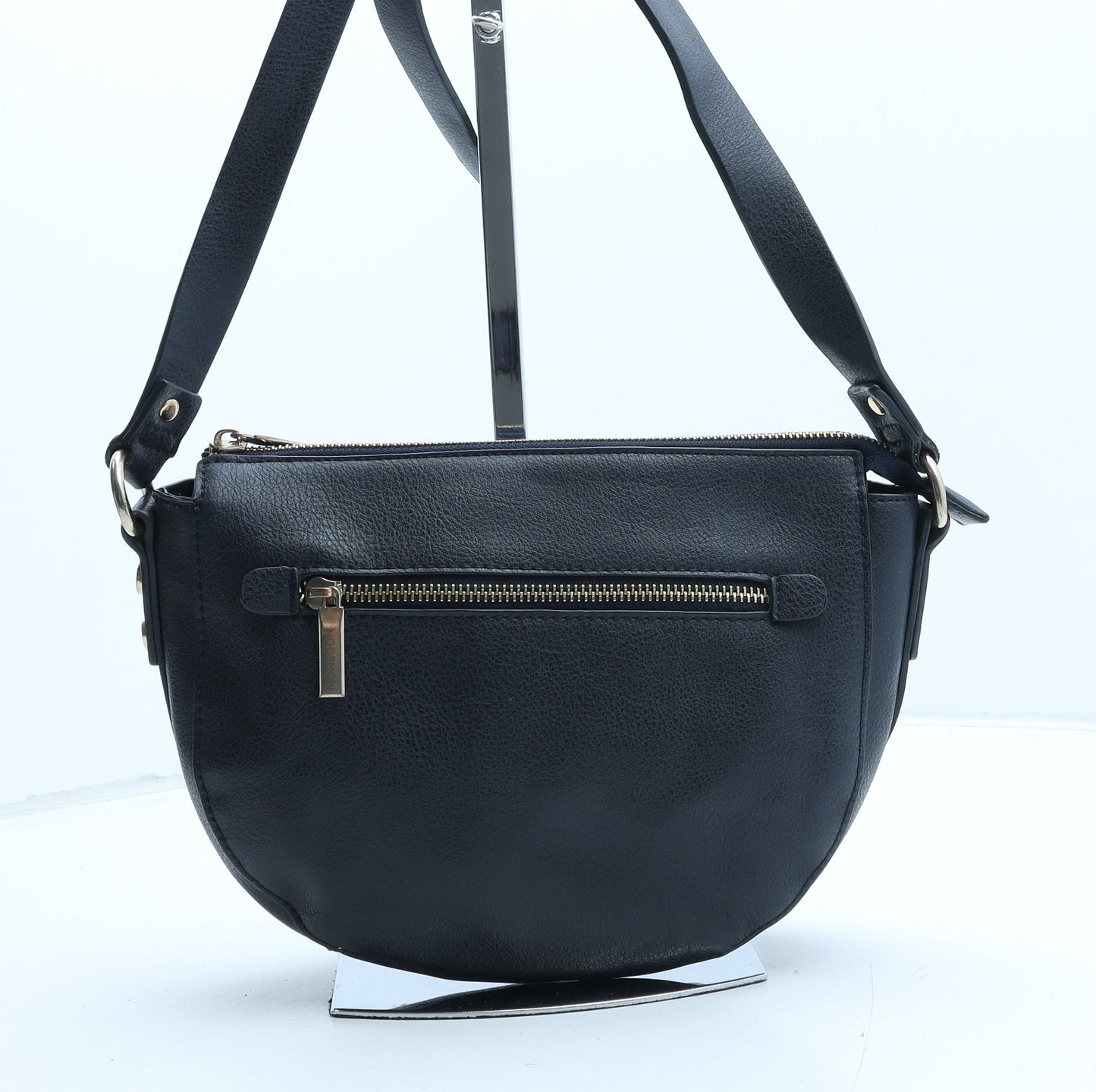 Monsoon Womens Blue Polyurethane Crossbody Size Small