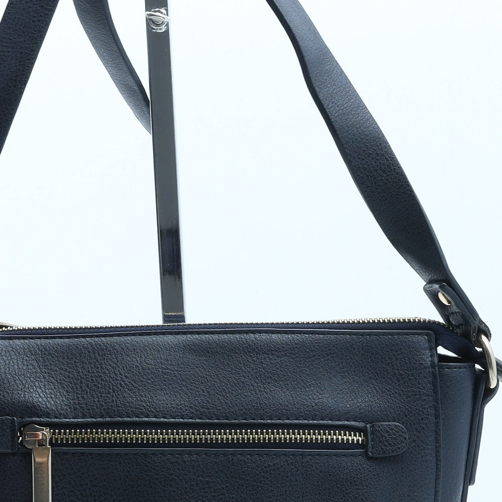 Monsoon Womens Blue Polyurethane Crossbody Size Small