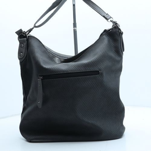 Preworn Womens Grey Polyurethane Crossbody Size Large
