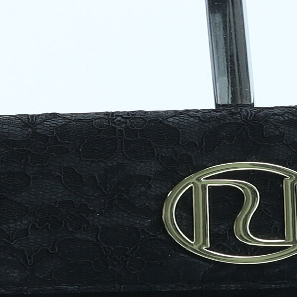 River Island Womens Black Floral Polyester Clutch Size Medium