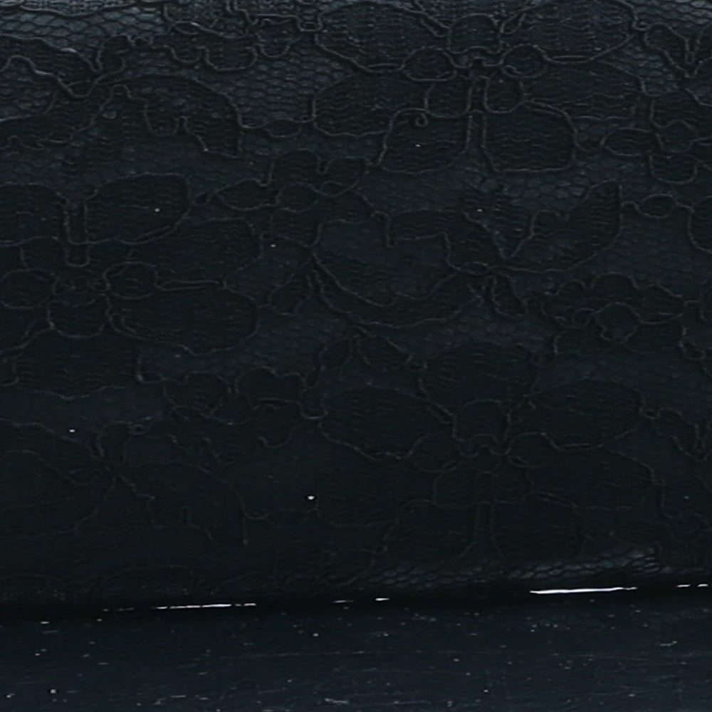 River Island Womens Black Floral Polyester Clutch Size Medium