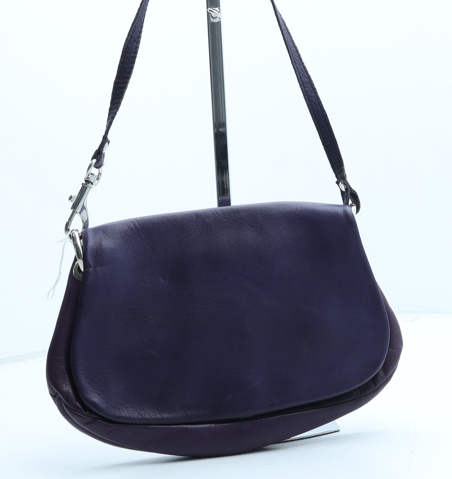 John Lewis Womens Purple Polyurethane Crossbody Size Small
