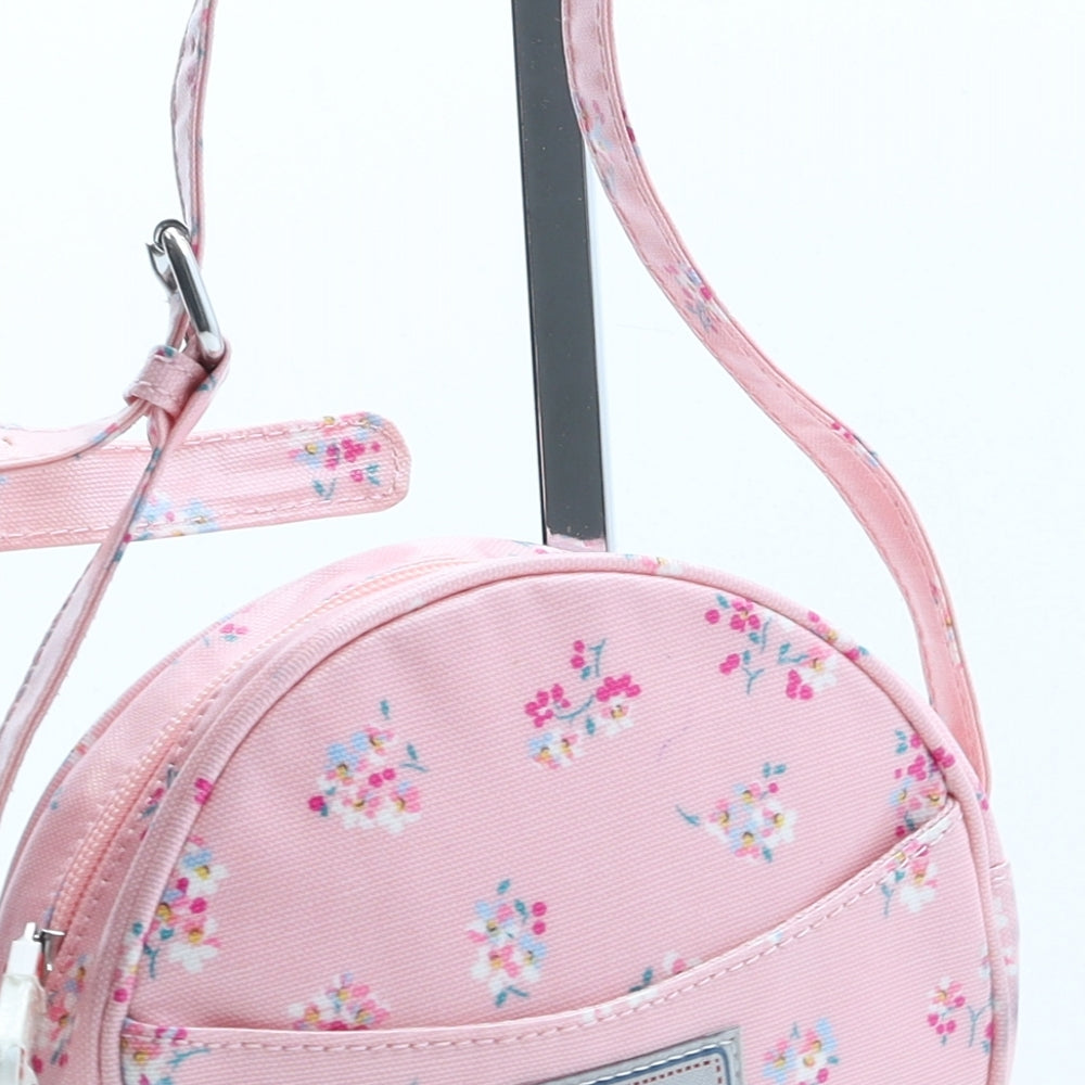 Cath Kidston Womens Pink Floral Polyurethane Crossbody Size Small