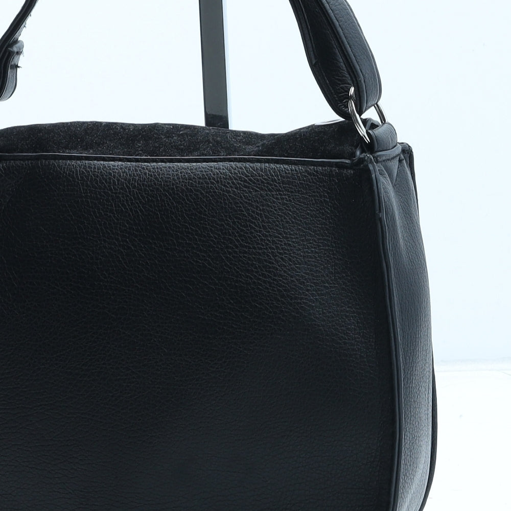 George Womens Black Polyurethane Crossbody Size Medium